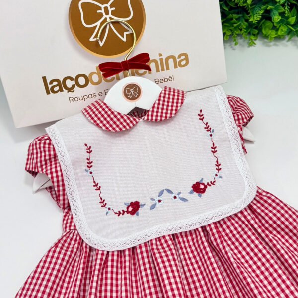 Vestido Naomi Xadrez Vermelho — imagem 2