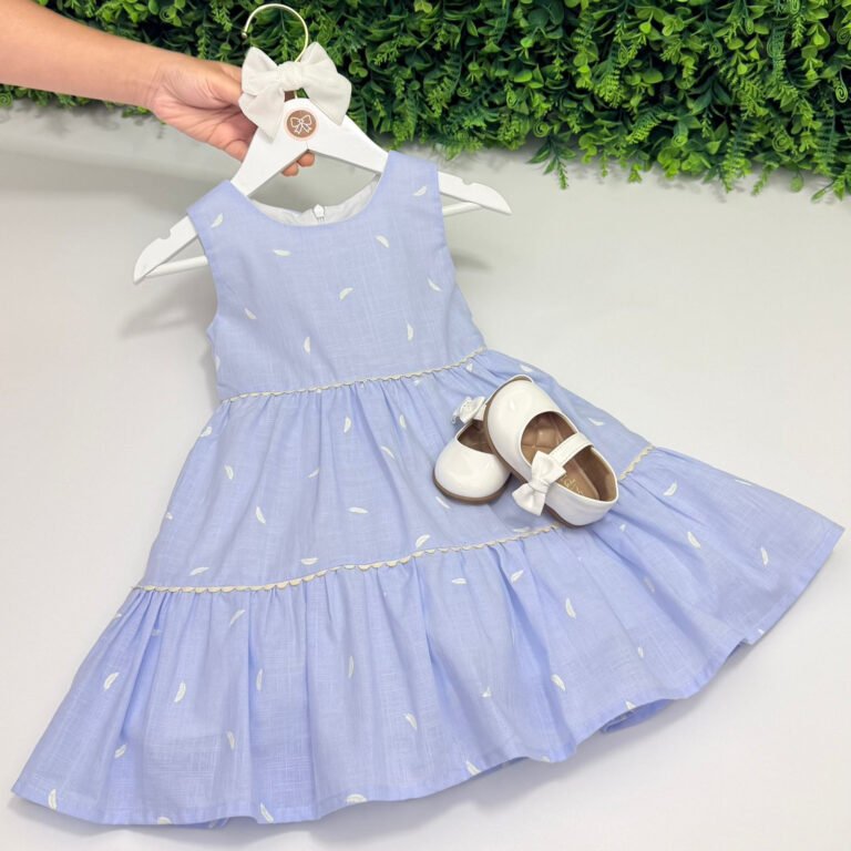 Vestido Ísis Azul Claro