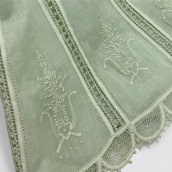 Vestido Renascença Nesga Fina Verde — imagem 2