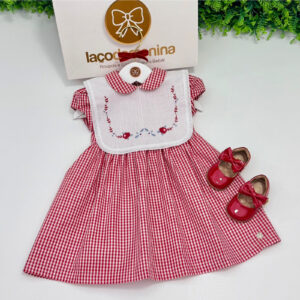 Vestido Naomi Xadrez Vermelho