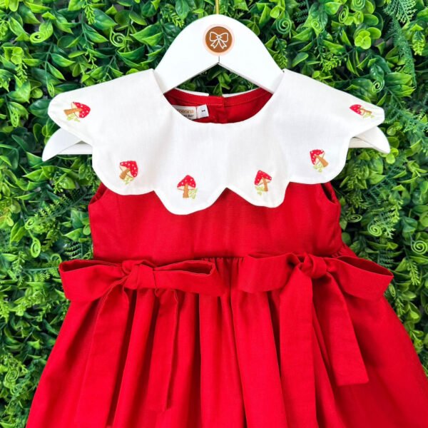 Vestido Cogumelos Golinha Bordada (Encomenda) — imagem 2