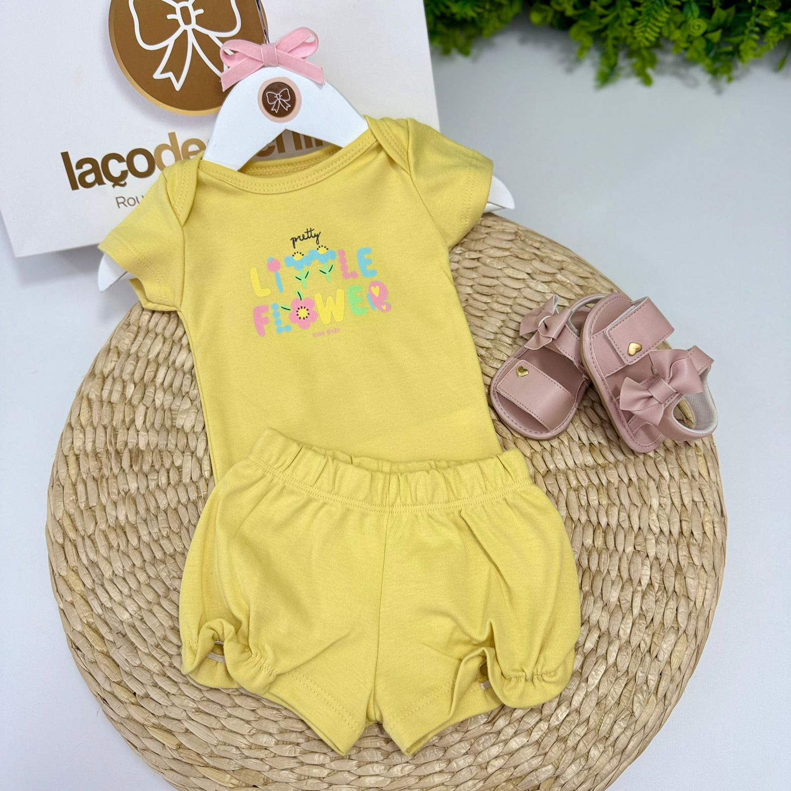 Conjunto Feminino Amarelo