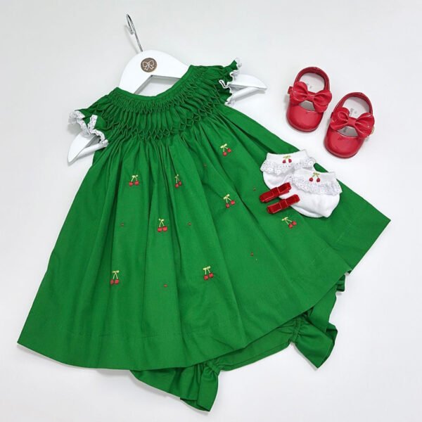 Vestido Casa de Abelha Cerejinha Verde — imagem 1