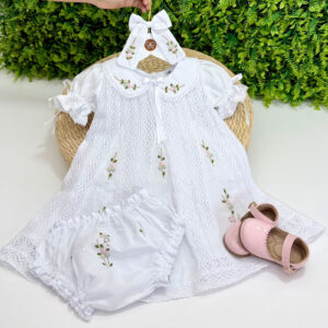 Vestido Renda Paraibana Bordado Rococó