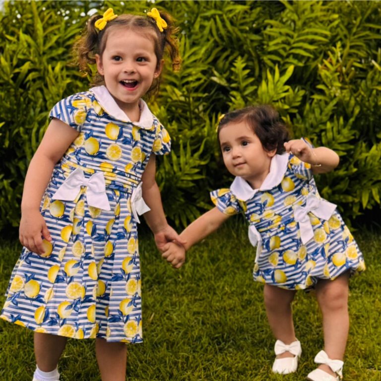 Vestido Listrado Limão Siciliano