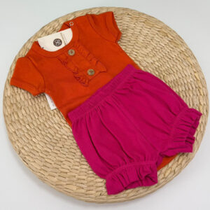 Body Jolie Laranja com Shortinho