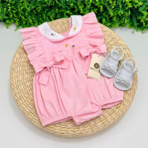 Pimpão Bordado Jardim Rosa