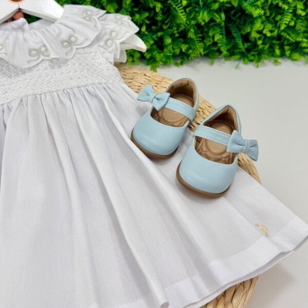Vestido Laís Branco Golinha Bordada — imagem 3