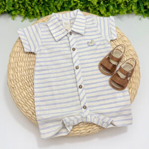 Macacão Curto Noah Listrado