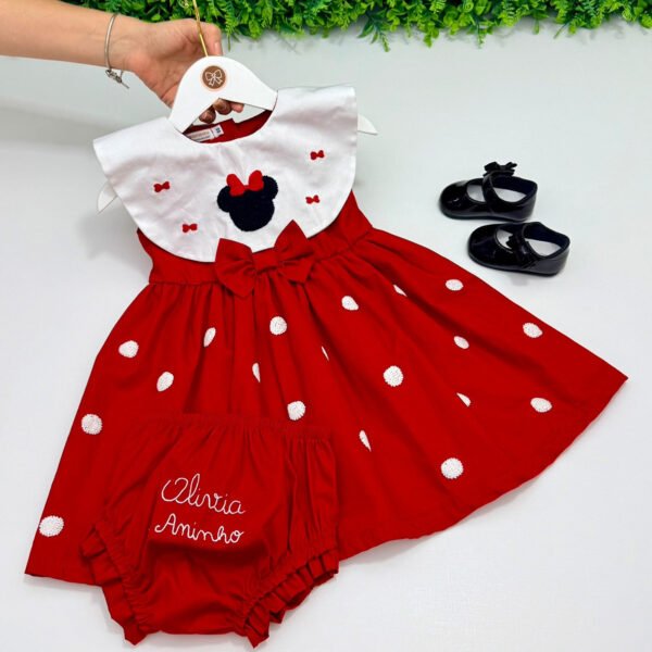 Vestido Festa Minnie (ENCOMENDA) — imagem 1