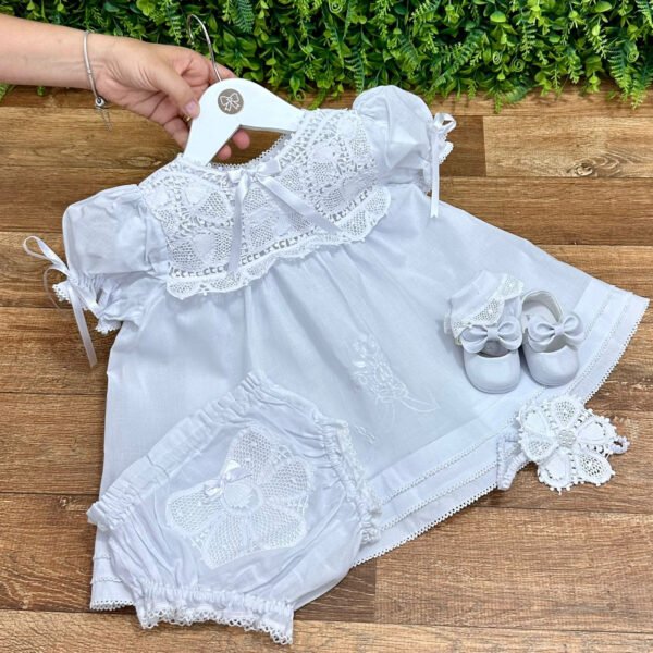 Vestido Três Ordens Branco — imagem 1
