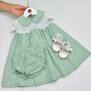 Vestido Zoe Listrado Verde