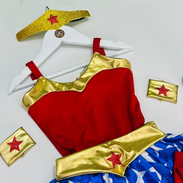 Fantasia Infantil Mulher Maravilha — imagem 5