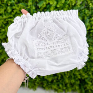 Calcinha Bordado Renda Manual