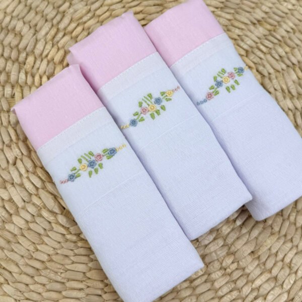 Kit com Fralda de Ombro Barrinha Rosa — imagem 2