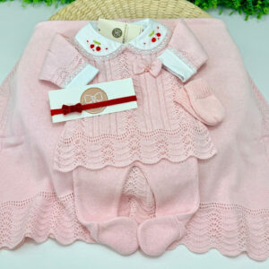 Saída Maternidade Larissa Rosa Body Cerejinha