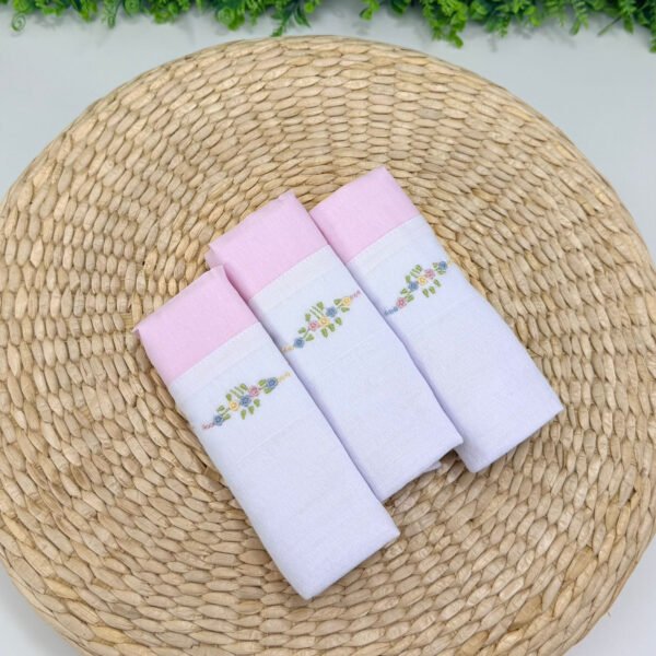 Kit com Fralda de Ombro Barrinha Rosa — imagem 1