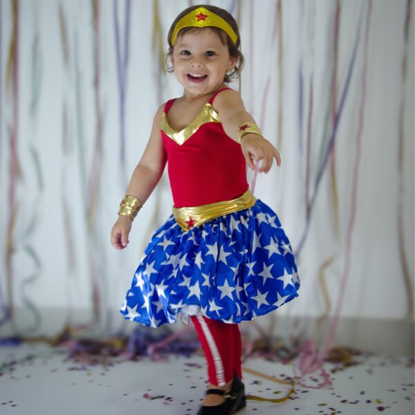 Fantasia Infantil Mulher Maravilha — imagem 1