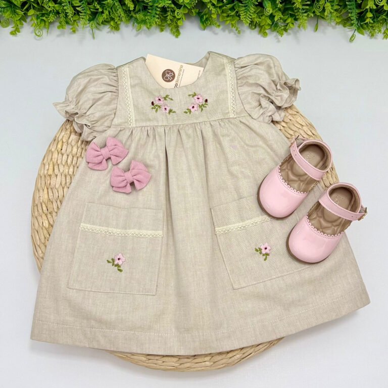 Vestido Melina Bege
