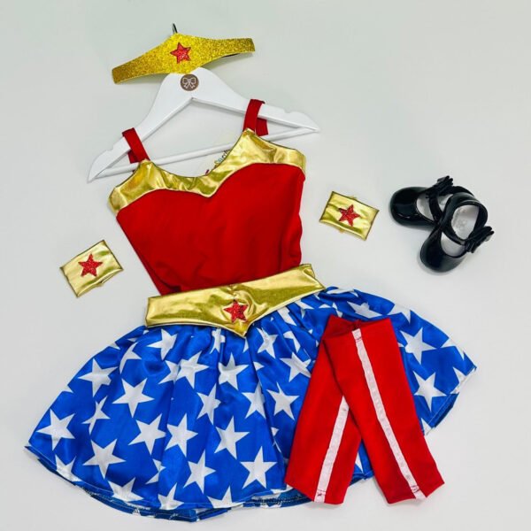 Fantasia Infantil Mulher Maravilha — imagem 4