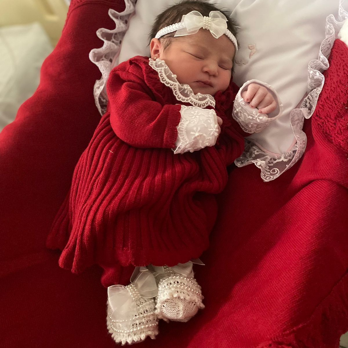 Saída Maternidade Clarinha Vermelha