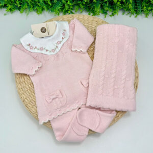 Saída Maternidade Ana Clara Rosa Body Encomenda