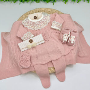 Saída Maternidade Beatriz Rose Com Body Renda Off-White