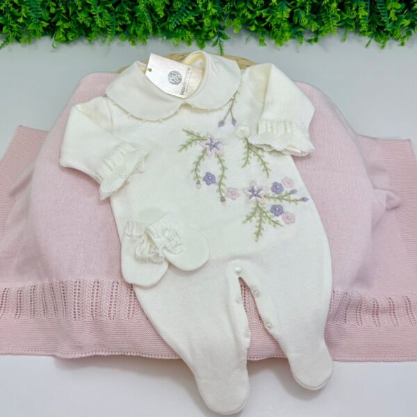 Saída Maternidade Helen Off-White e Rosa — imagem 1
