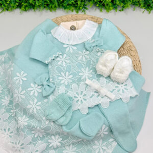 Saída Maternidade Paris Verde Água - De R$ 325,00 Por R$ 259,90