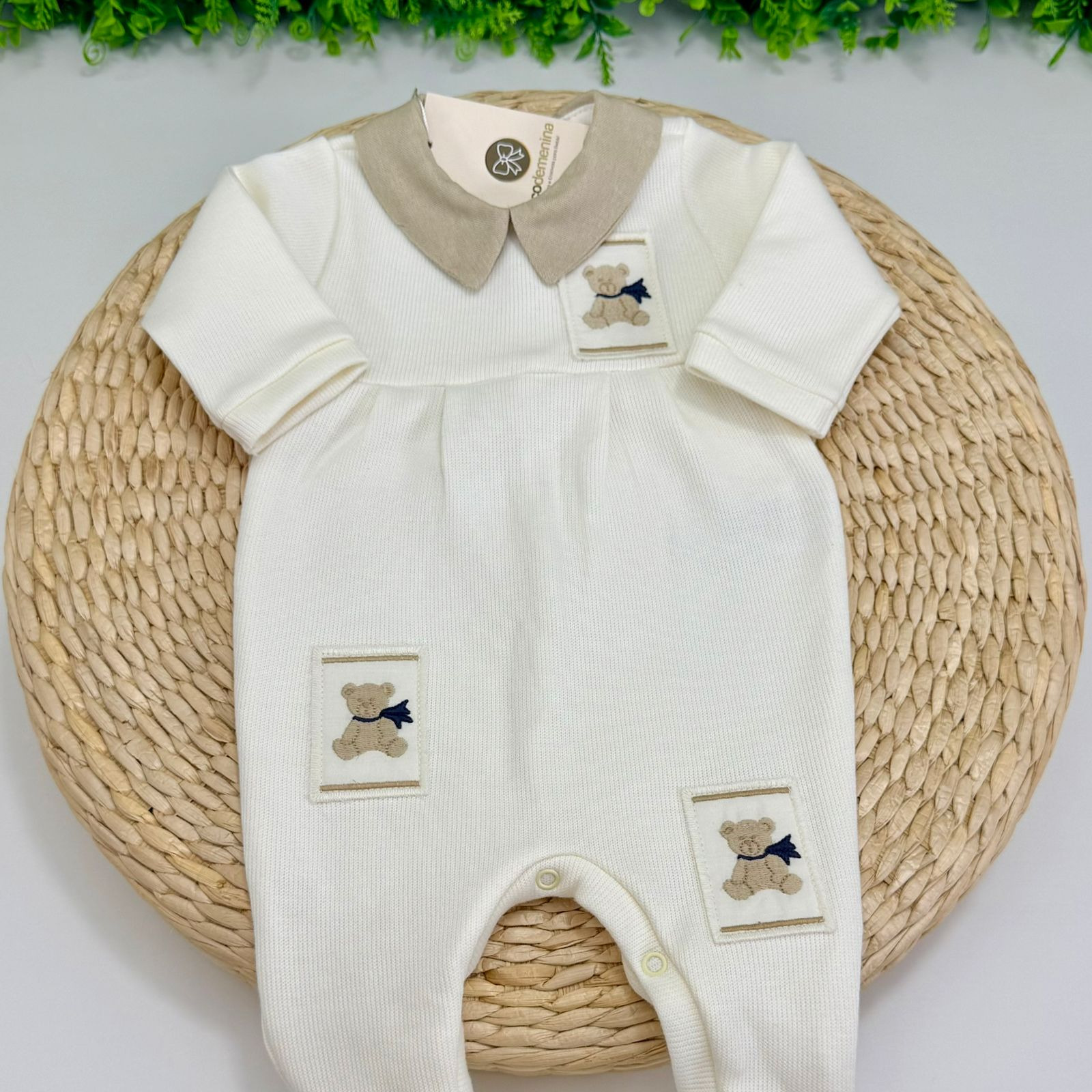 Saída Maternidade Antônio Kidstar® Off-White sem Manta - Imagem 2