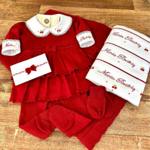 Saída Maternidade Melinda Vermelha - Encomenda