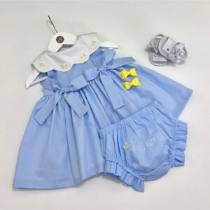 Vestido Margarida Golinha Bordada (Encomenda)