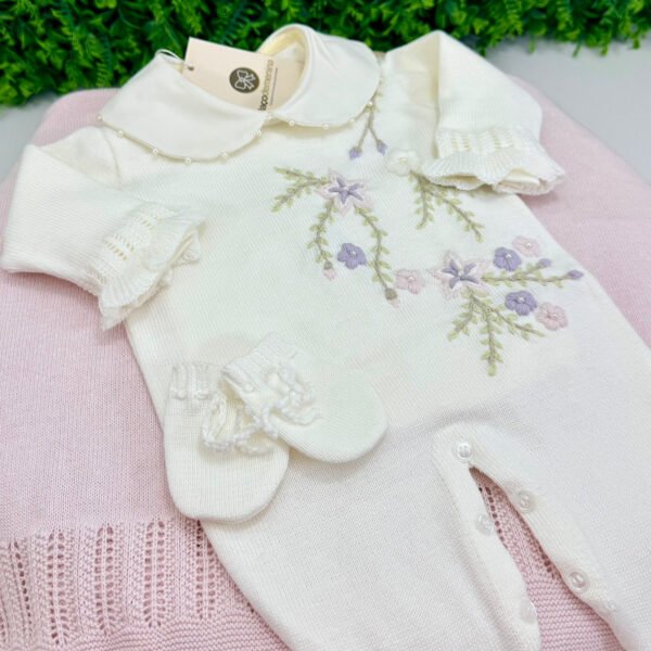 Saída Maternidade Helen Off-White e Rosa — imagem 2