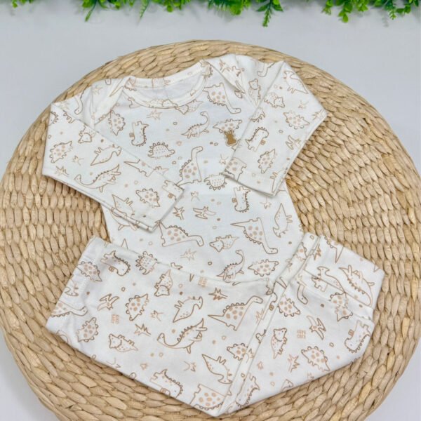 Pijama Baby Dino Branco — imagem 1