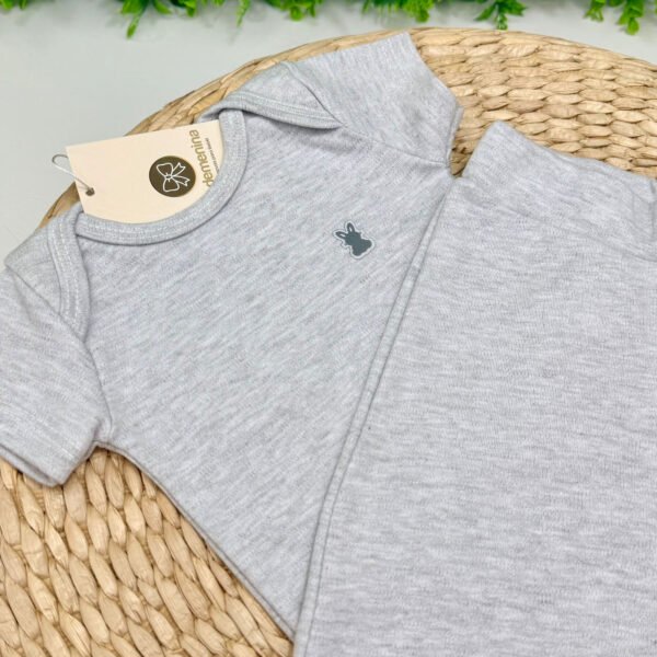 Pijama Kiko Baby® Cinza — imagem 2