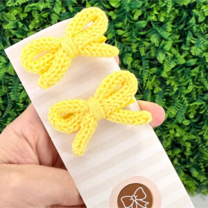 Laço La Belle no Bico de Pato Amarelo