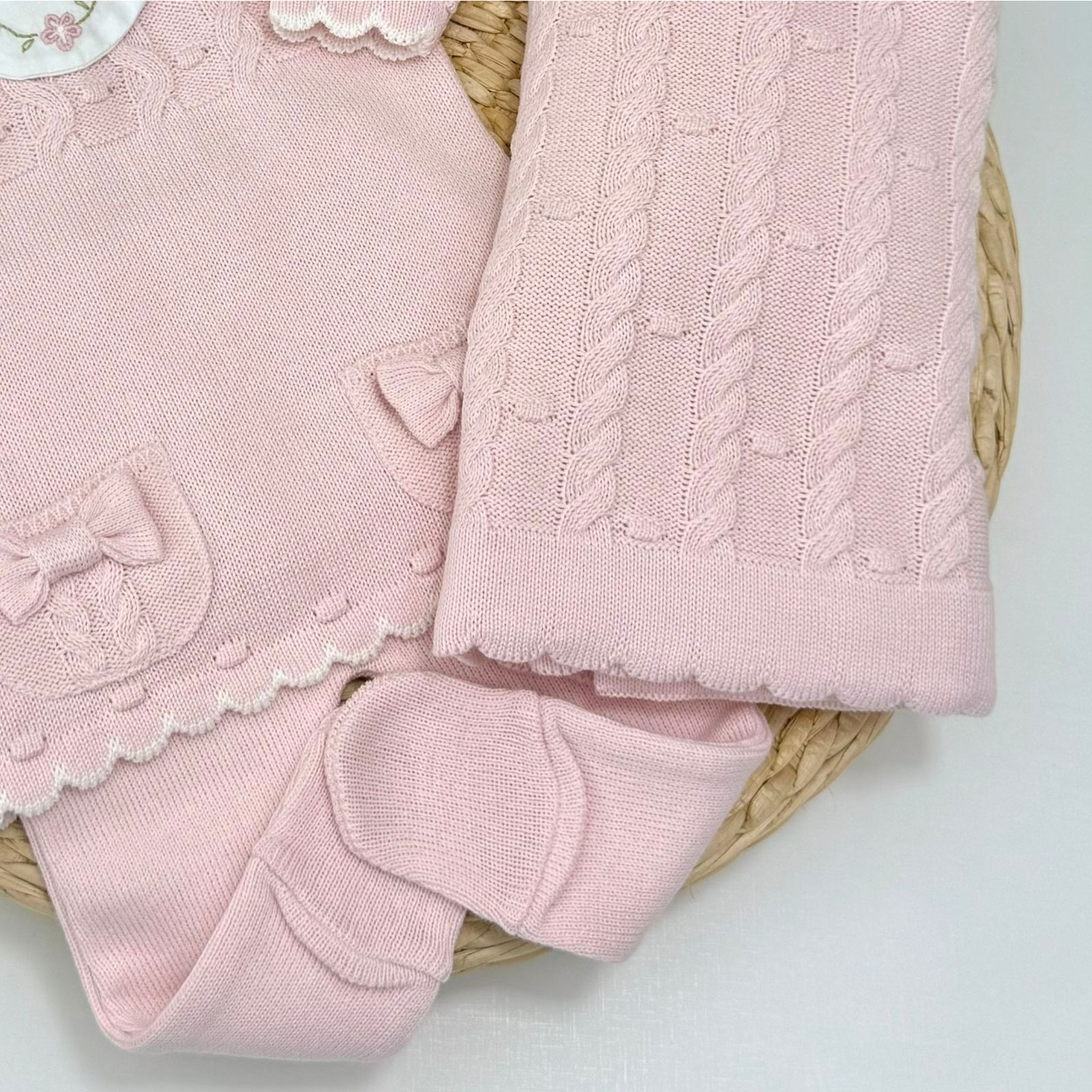 Saída Maternidade Ana Clara Rosa Body Encomenda - Imagem 3