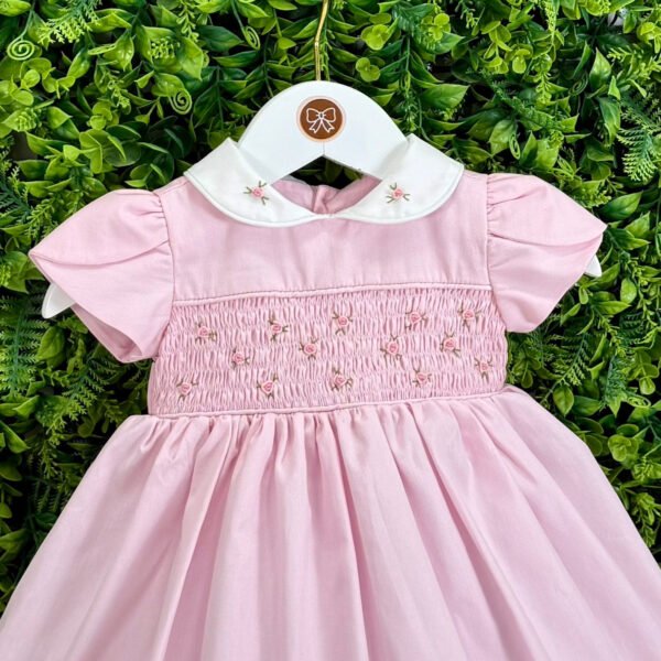 Vestido Festa Clássico Rosa Claro — imagem 2