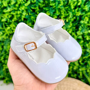 Sapatinho Nuvem Verniz Branco