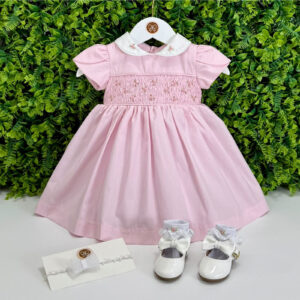 Vestido Festa Clássico Rosa Claro