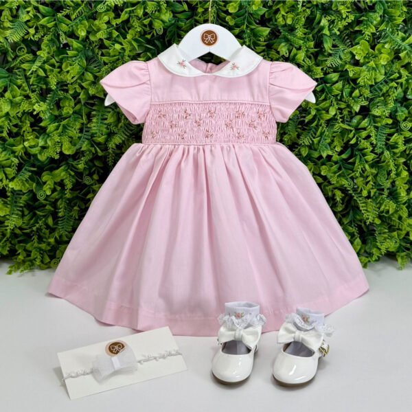Vestido Festa Clássico Rosa Claro — imagem 1