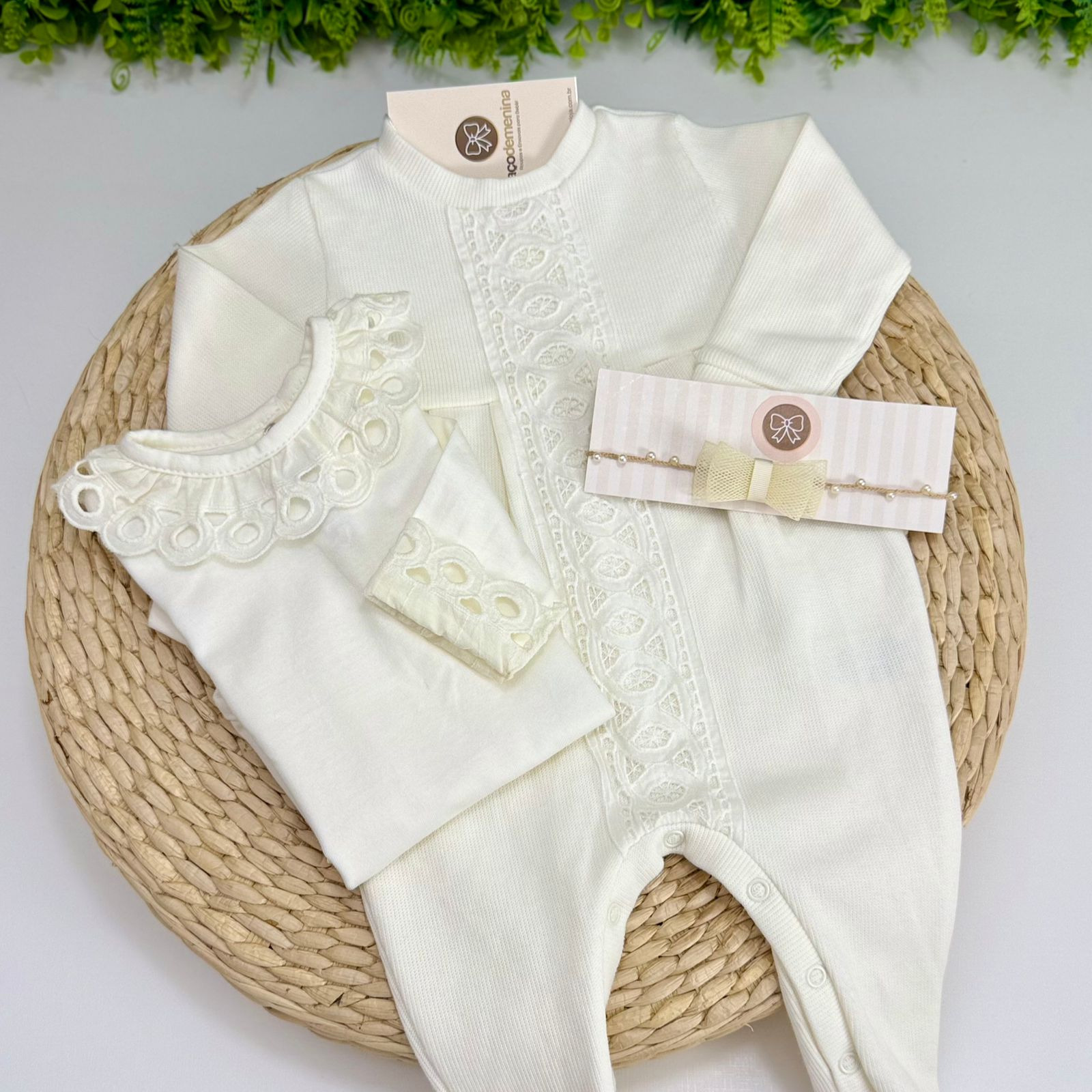 Macacão com Body Cecília Off-White - Imagem 2