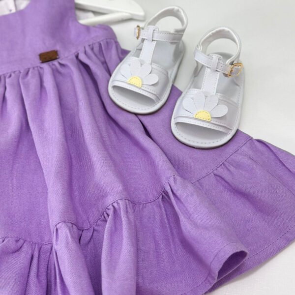 Vestido Lara em Linho Lavanda — imagem 3