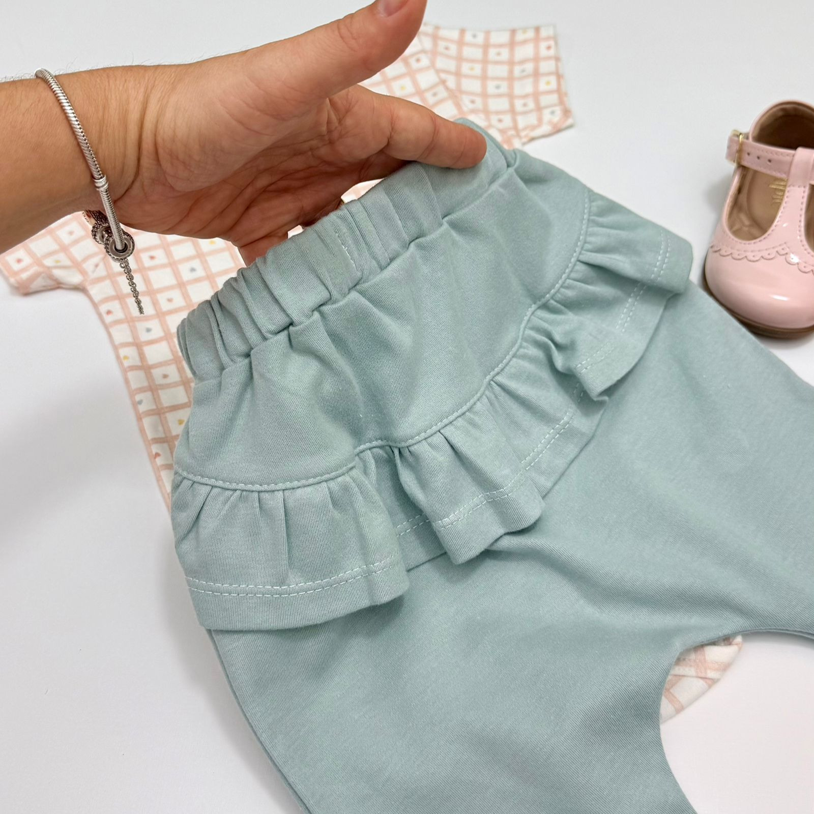 Conjunto Body e Calça Verde Mini & CO® - Imagem 3