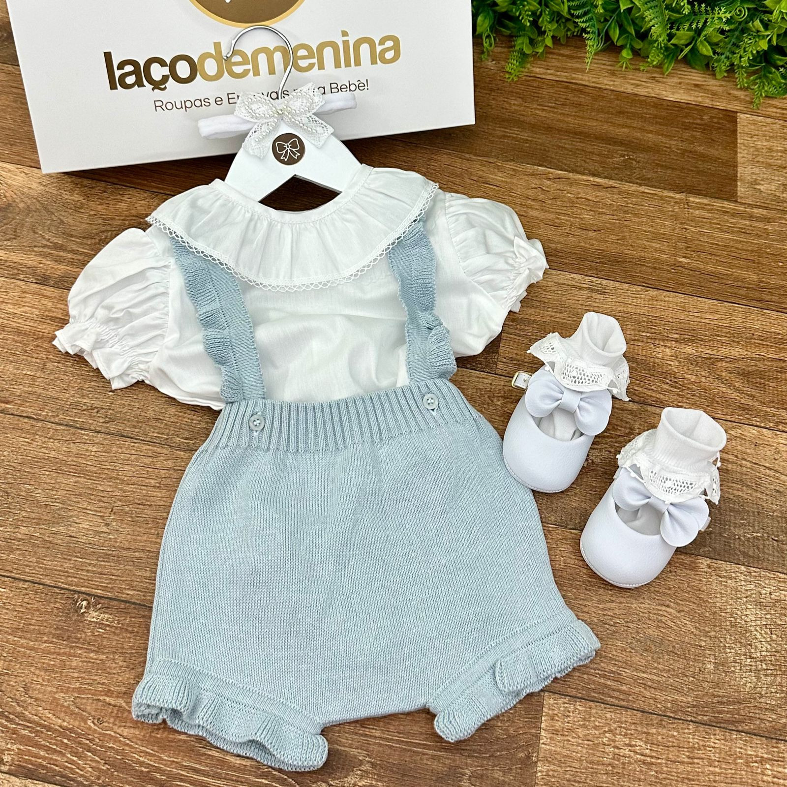 Jardineira Olívia com Body