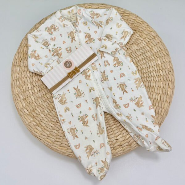 Pijama Coelhinha Iris Mini & CO®  Zíper — imagem 1