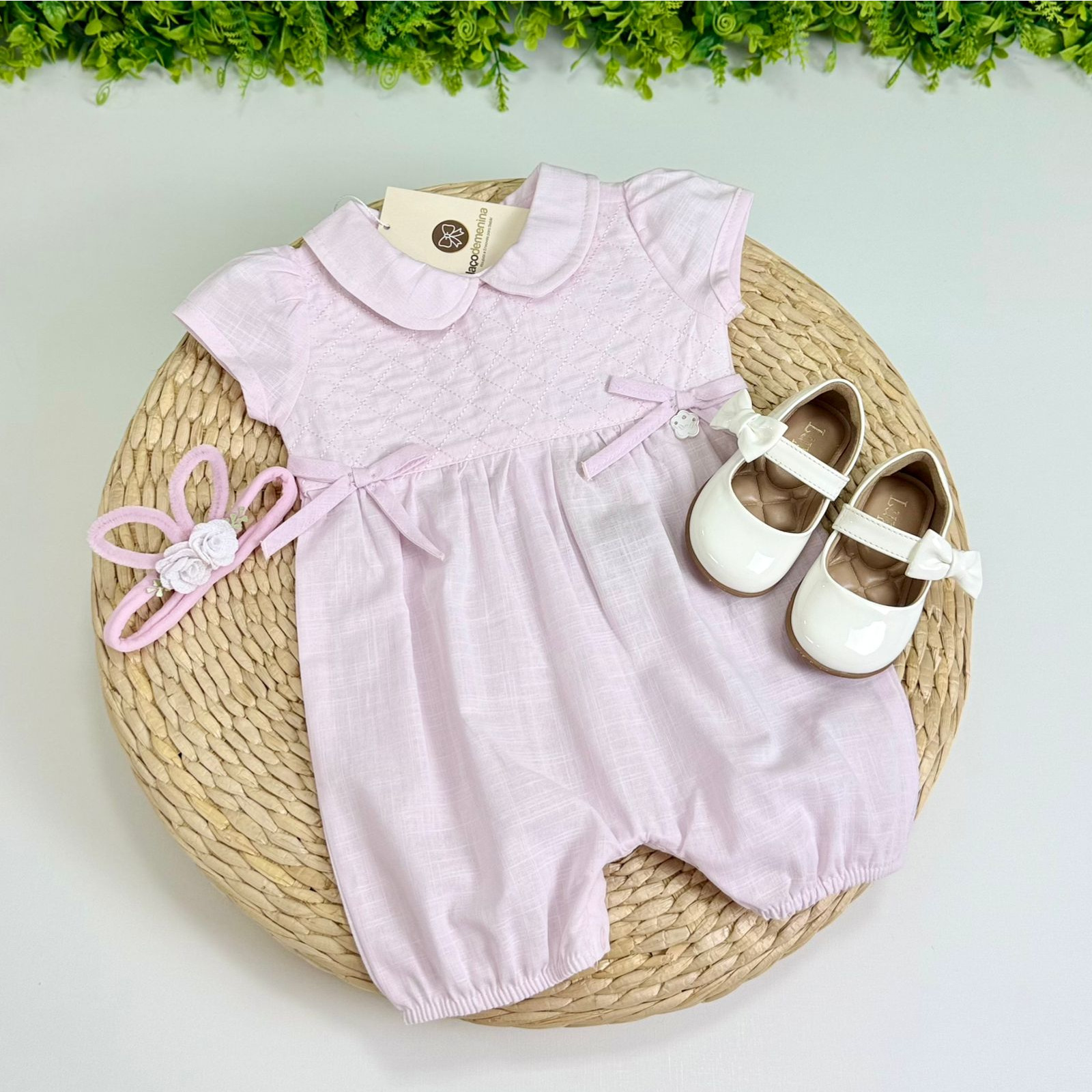 Macacão Curto Ayla Rosa