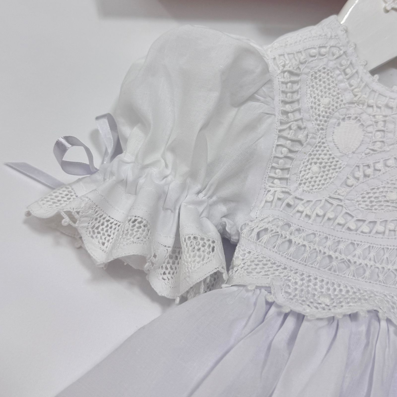 Vestido Batismo Renda Renascença - Imagem 3