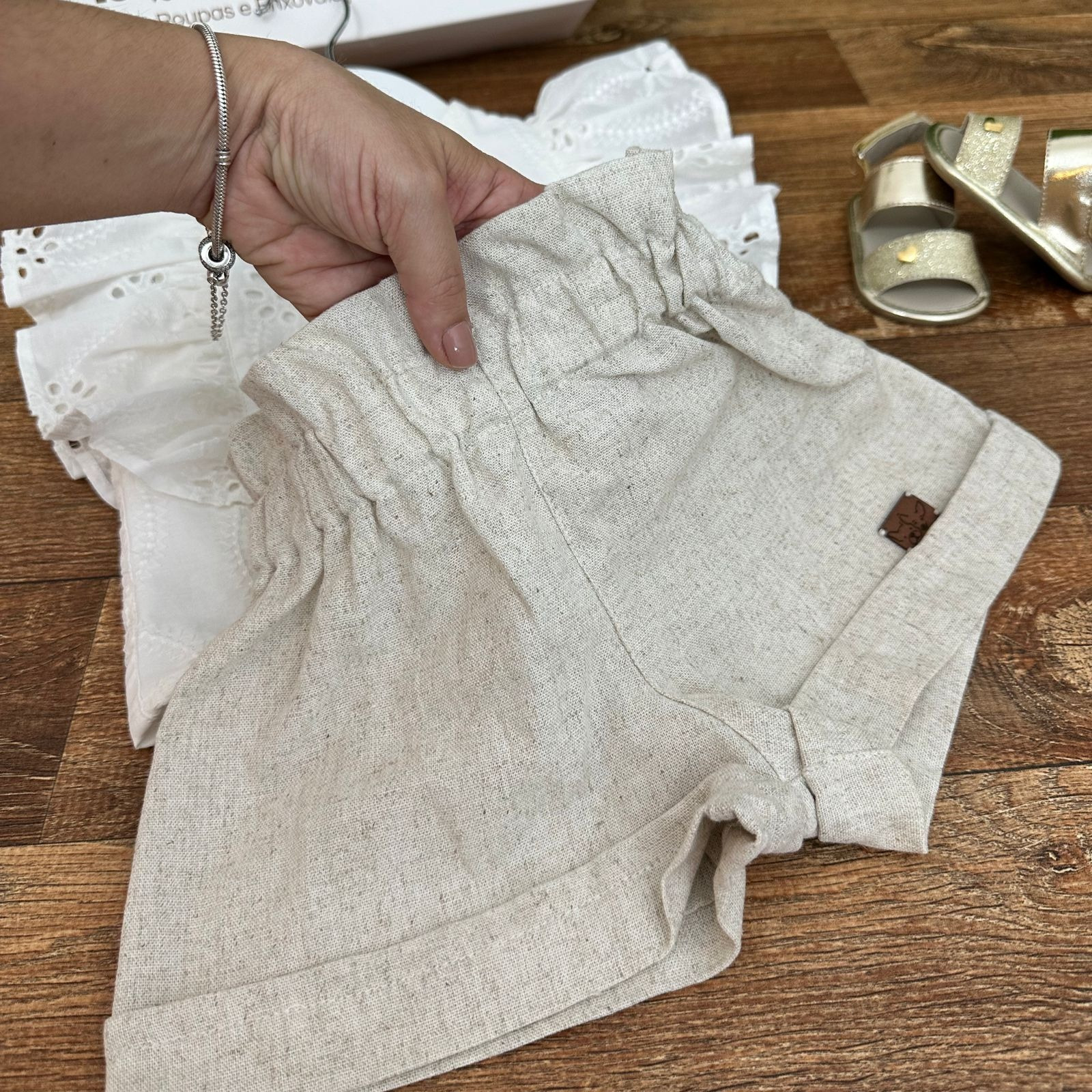 Conjunto Mary em Linho Branco - Imagem 2