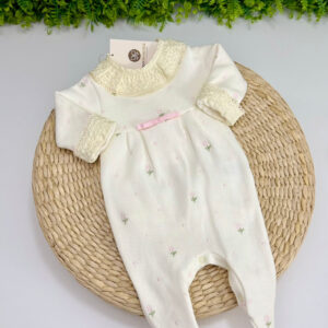 Macacão com Body Olívia Off-whitte